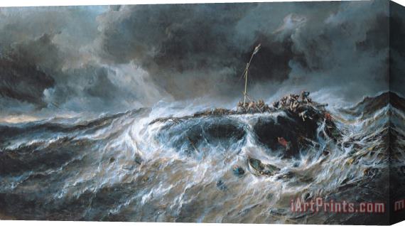 Louis Isabey Shipwreck Stretched Canvas Print / Canvas Art