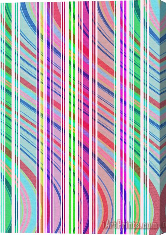 Louisa Knight Candy Stripe Stretched Canvas Painting / Canvas Art