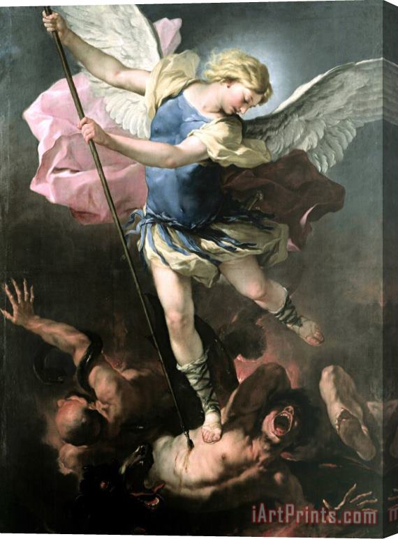 Luca Giordano St. Michael Stretched Canvas Painting / Canvas Art