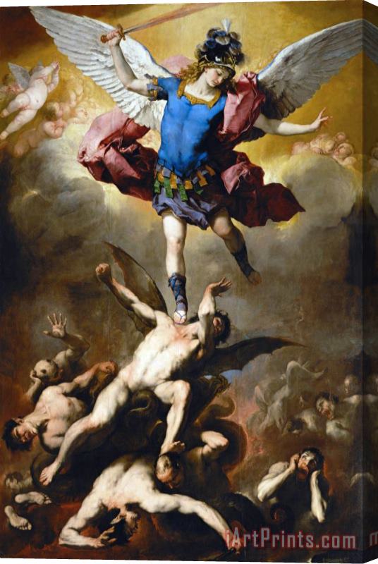 Luca Giordano The Fall of The Rebel Angels Stretched Canvas Painting / Canvas Art