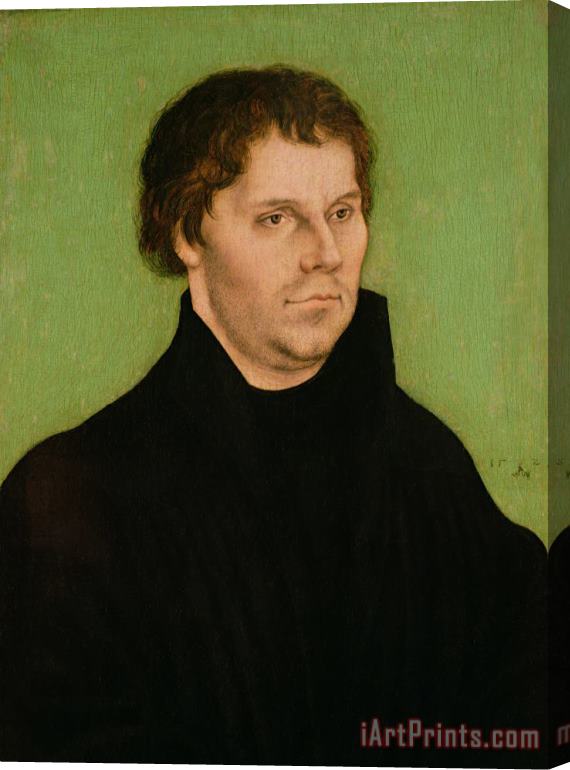 Lucas Cranach the Elder Portrait of Martin Luther Stretched Canvas Print / Canvas Art