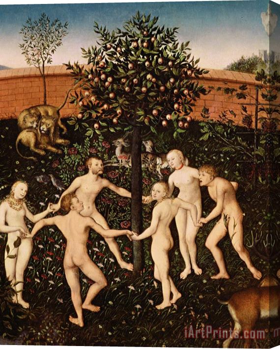 Lucas Cranach The Golden Age Stretched Canvas Painting / Canvas Art