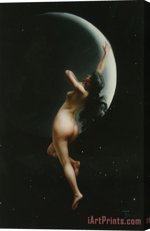 Luis Ricardo Falero The Moon Nymph Stretched Canvas Print / Canvas Art