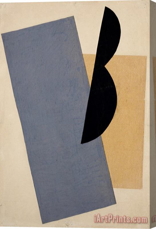 Lyubov Sergeevna Popova Composition (blue Yellow Black) Stretched Canvas Painting / Canvas Art