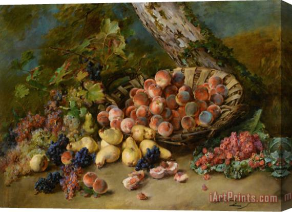 Madeleine Jeanne Lemaire Still Life with Fruits Stretched Canvas Print / Canvas Art