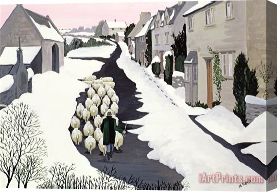 Maggie Rowe Whittington in winter Stretched Canvas Painting / Canvas Art