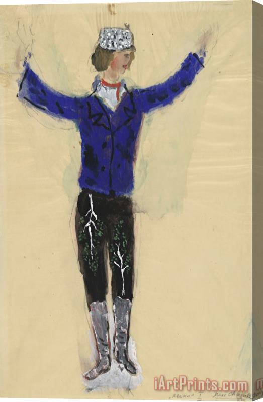 Marc Chagall Aleko, Costume Design for Aleko (scene I). (1942) Stretched Canvas Print / Canvas Art