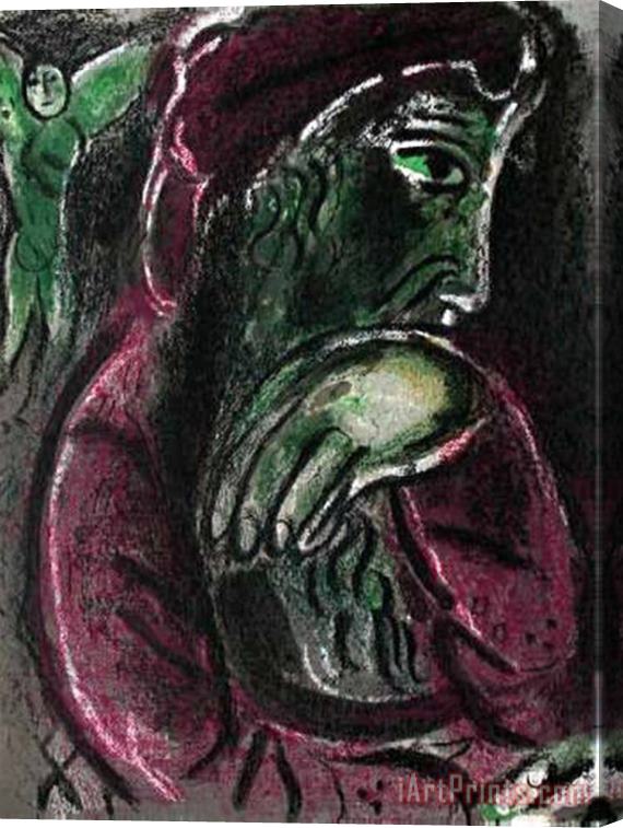 Marc Chagall La Bible Job Desespere Stretched Canvas Painting / Canvas Art