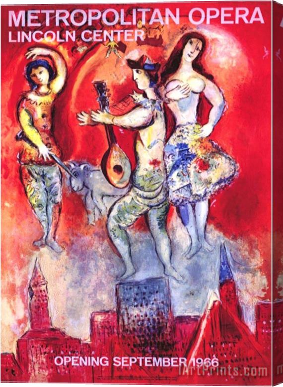 Marc Chagall Metropolitan Opera Stretched Canvas Painting / Canvas Art