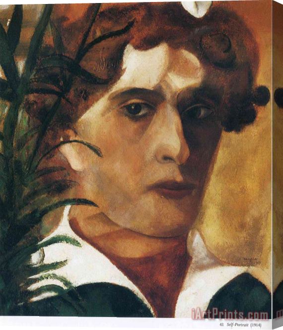 Marc Chagall Self Portrait 1914 Stretched Canvas Print / Canvas Art