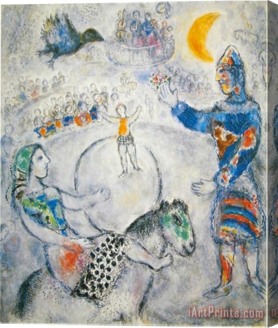Marc Chagall The Big Grey Circus Stretched Canvas Painting / Canvas Art
