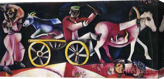 Marc Chagall The Cattle Dealer 1912 Stretched Canvas Painting / Canvas Art