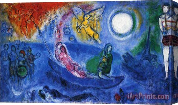 Marc Chagall The Concert 1957 Stretched Canvas Painting / Canvas Art