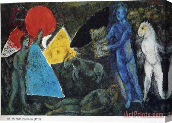 Marc Chagall The Myth of Orpheus 1977 Stretched Canvas Painting / Canvas Art