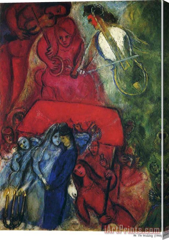 Marc Chagall The Wedding 1944 Stretched Canvas Print / Canvas Art