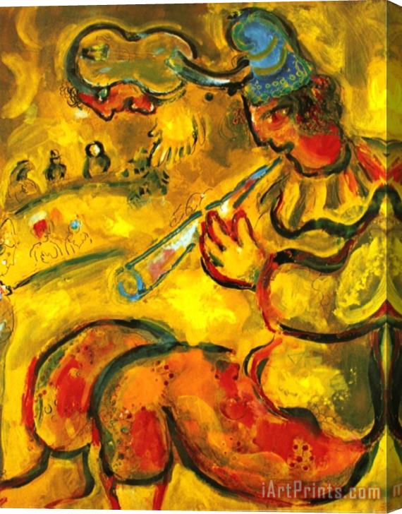 Marc Chagall The Yellow Clown Stretched Canvas Print / Canvas Art