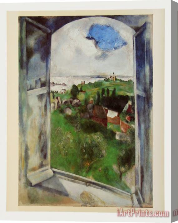 Marc Chagall Window with View on The Island Brehat C 1924 Stretched Canvas Print / Canvas Art