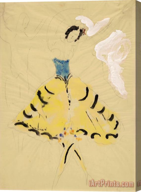Marc Chagall Zemphira, Costume Design for Aleko. (1942) Stretched Canvas Painting / Canvas Art