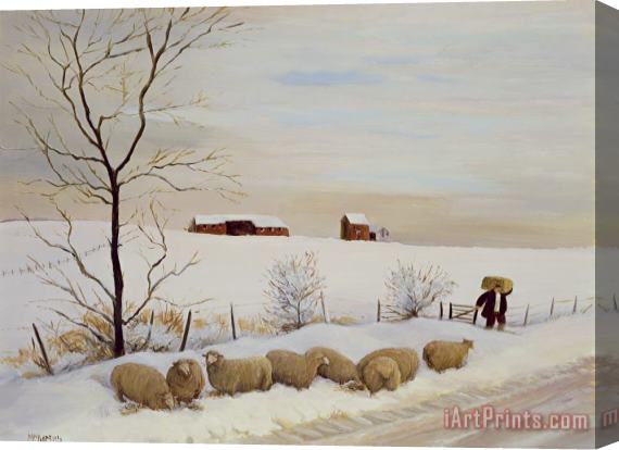 Margaret Loxton Another Hard Winter Stretched Canvas Painting / Canvas Art