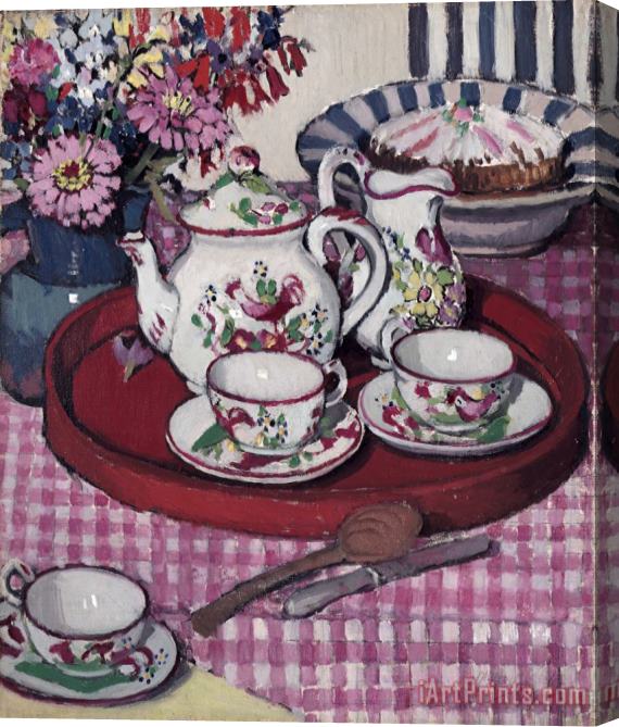 Margaret Preston Thea Proctor's Tea Party Stretched Canvas Painting / Canvas Art