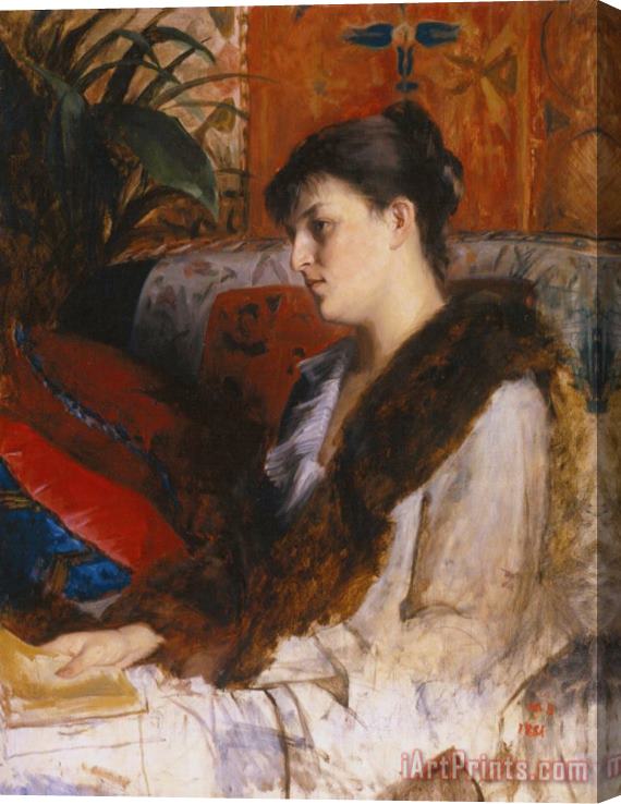 Maria Konstantinowna Bashkirtseff Portrait of Madame P.b. Stretched Canvas Print / Canvas Art