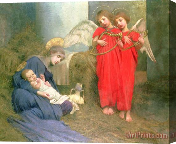 Marianne Stokes Angels Entertaining the Holy Child Stretched Canvas Painting / Canvas Art