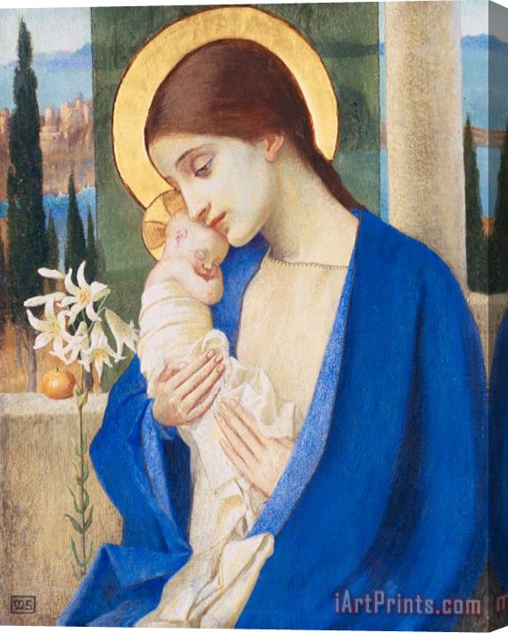 Marianne Stokes Madonna and Child Stretched Canvas Painting / Canvas Art