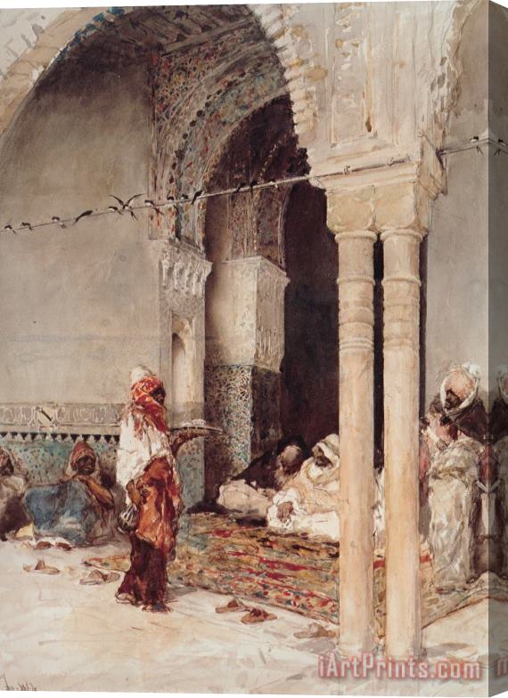 Mariano Jose Maria Bernardo Fortuny Y Carbo The Cafe of The Swallows Stretched Canvas Print / Canvas Art