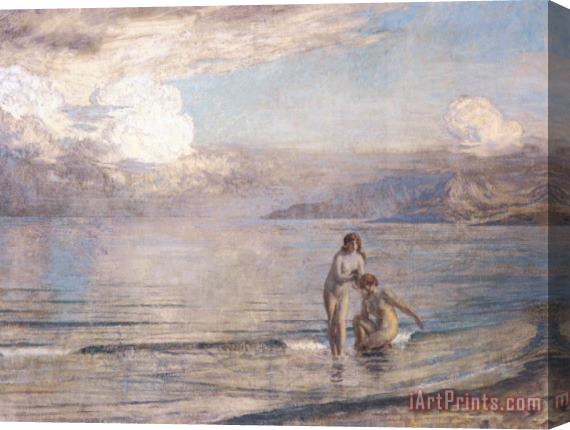 Marie Auguste Emile Rene Menard Bathers on The Beach Stretched Canvas Print / Canvas Art