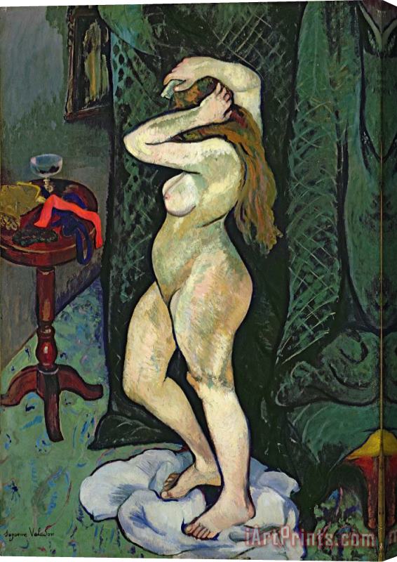 Marie Clementine Valadon Nude Arranging Her Hair Stretched Canvas Painting / Canvas Art