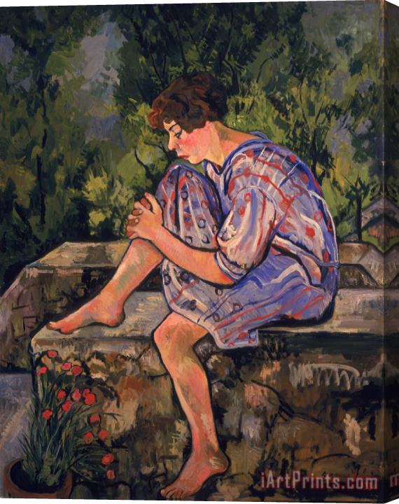 Marie Clementine Valadon Seated Young Woman Stretched Canvas Painting / Canvas Art