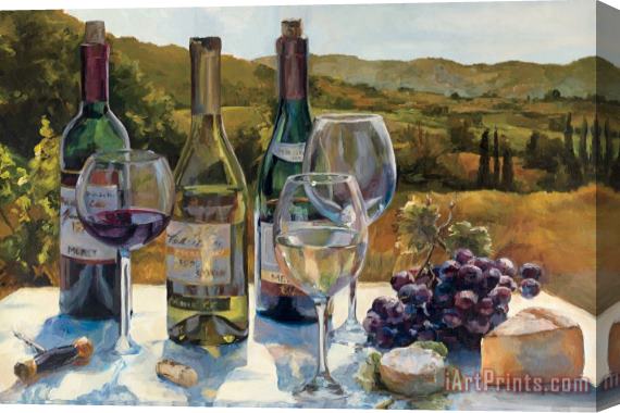 Marilyn Hageman A Wine Tasting Stretched Canvas Print / Canvas Art