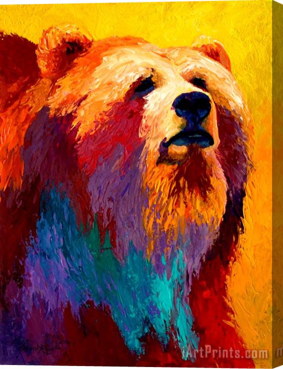 Marion Rose Abstract Grizz Stretched Canvas Print / Canvas Art