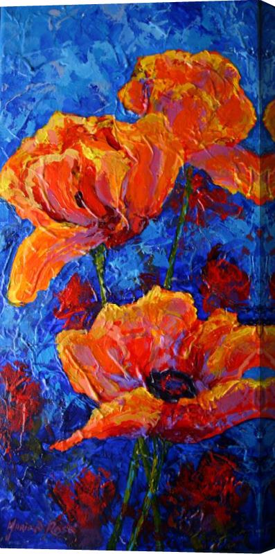 Marion Rose Poppies II Stretched Canvas Painting / Canvas Art