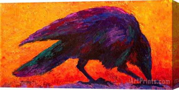 Marion Rose Raven Stretched Canvas Print / Canvas Art
