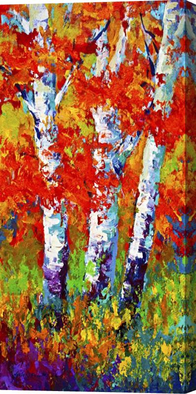 Marion Rose Red Autumn Stretched Canvas Print / Canvas Art