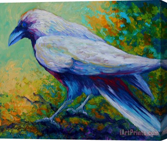 Marion Rose Spirit Raven Stretched Canvas Print / Canvas Art