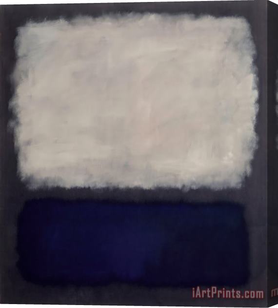 Mark Rothko Blue And Gray Stretched Canvas Painting / Canvas Art