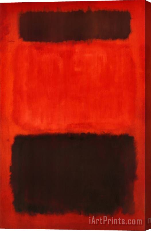 Mark Rothko Brown And Black in Reds 1957 Stretched Canvas Painting / Canvas Art