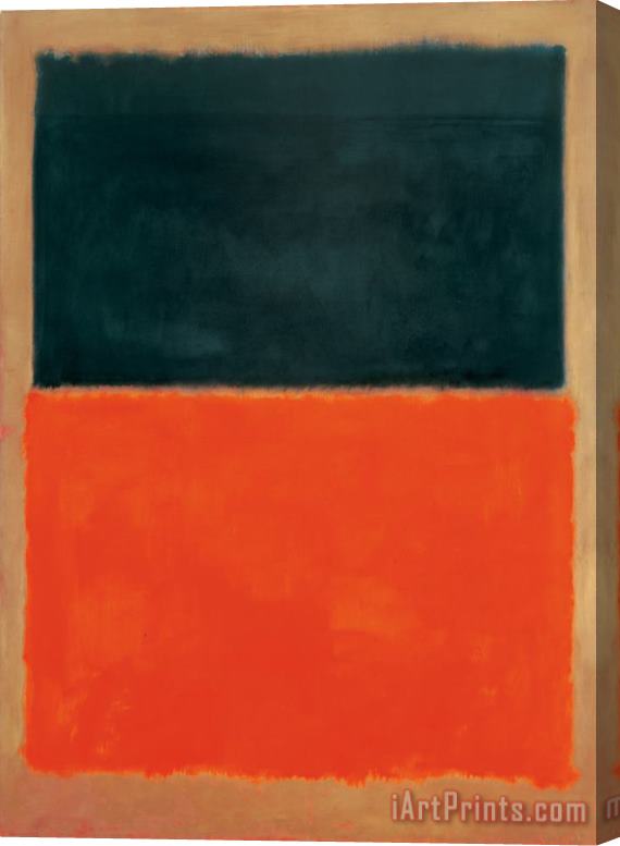 Mark Rothko Green And Tangerine on Red Stretched Canvas Print / Canvas Art