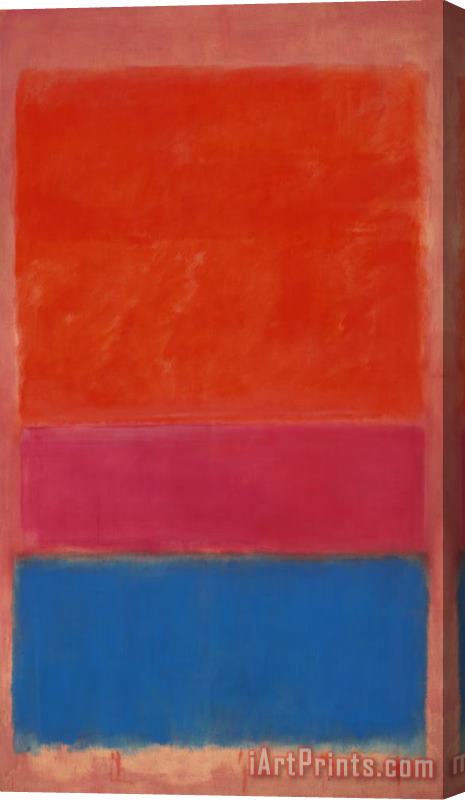 Mark Rothko No 1 Royal Red And Blue 1954 Stretched Canvas Painting / Canvas Art