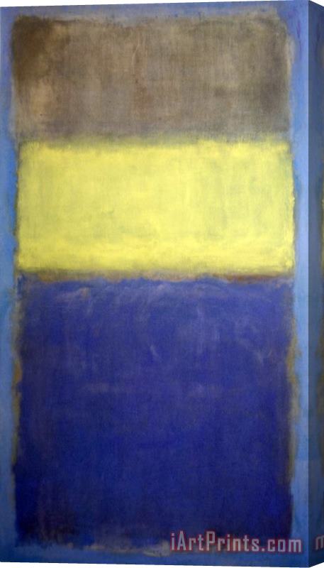 Mark Rothko No 2 No 30 Yellow Center Stretched Canvas Painting / Canvas Art