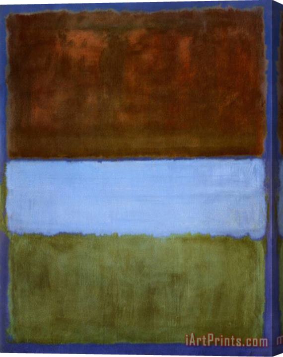 Mark Rothko No 61 Brown Blue Brown on Blue C 1953 Stretched Canvas Painting / Canvas Art