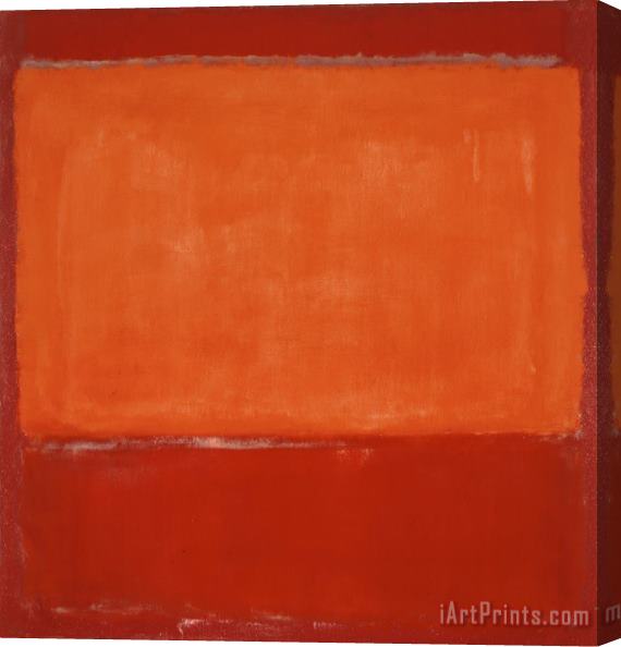 Mark Rothko Orange And Red on Red Stretched Canvas Painting / Canvas Art
