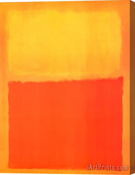 Mark Rothko Orange And Yellow Stretched Canvas Painting / Canvas Art