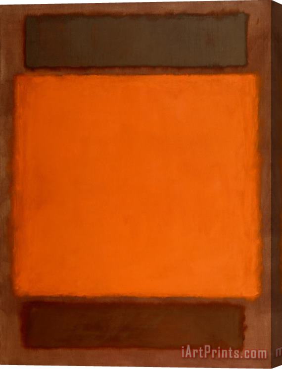 Mark Rothko Orange, Brown Stretched Canvas Painting / Canvas Art