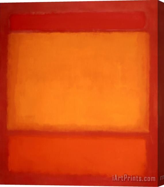 Mark Rothko Red, Orange, Orange on Red Stretched Canvas Painting / Canvas Art