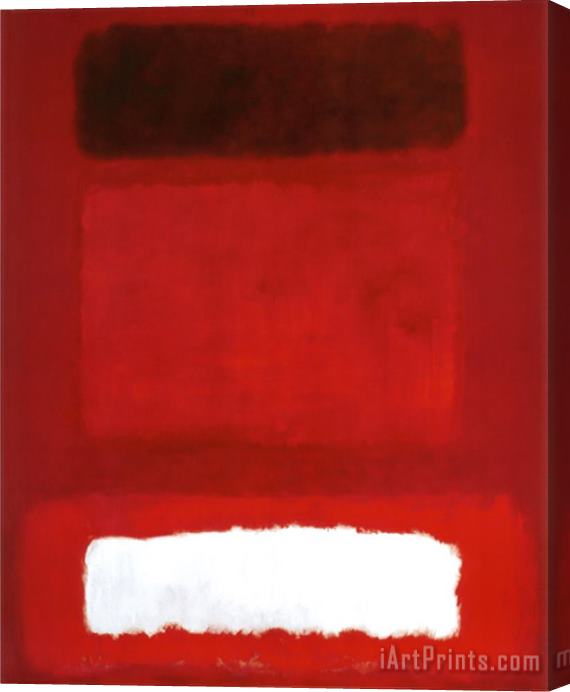 Mark Rothko Red White Brown Stretched Canvas Painting / Canvas Art