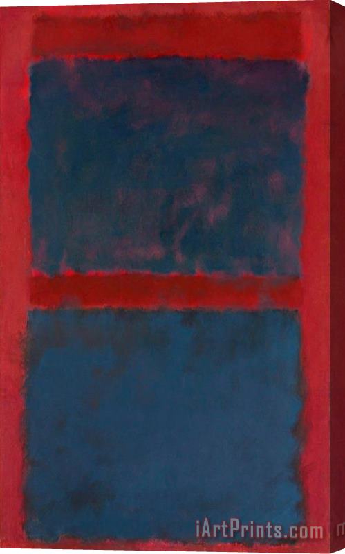 Mark Rothko Untitled (black on Maroon), 1958 Stretched Canvas Painting / Canvas Art