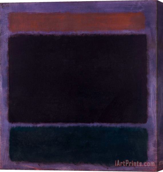Mark Rothko Untitled (rust, Blacks on Plum), 1962 Stretched Canvas Print / Canvas Art